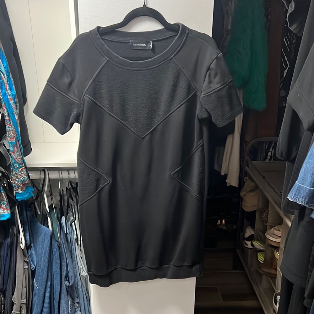 MINKPINK Black Short Sleeve Dress